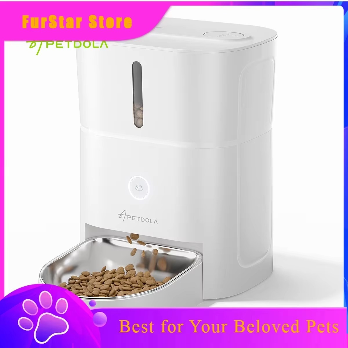 Timed Cat Dog Food Dispenser 4L - FurStarAPETDOLA 4L自動給餌器 ドライフード タイマー式 スマートペットフィーダー 猫
