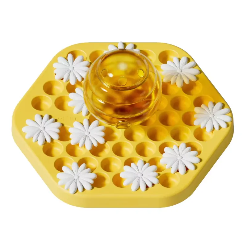 Dog Slow Feeder Puzzle Toy Interactive - 面白いインタラクティブな噛みつきペット犬訓練用おもちゃ、スマートパズルおもちゃ、犬用スローフィーダー