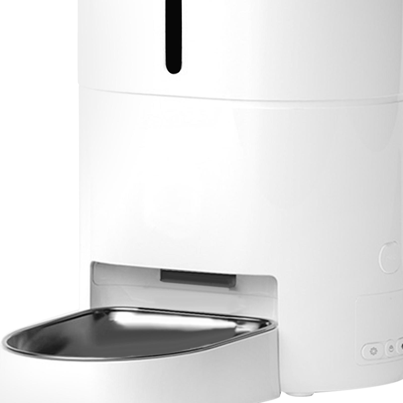Timed Cat Dog Food Dispenser 4L - 自動ペットフィーダー 4L容量 タイマー付きドライフードディスペンサー 音声録音機能付き 猫犬用 アプリ制御
