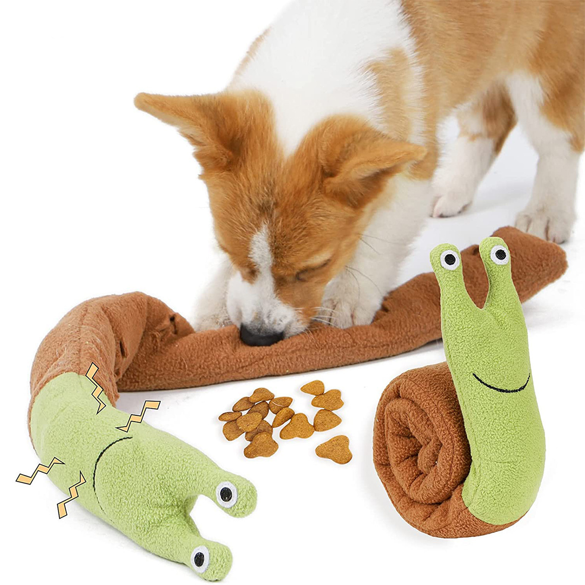 Dog Slow Feeder Puzzle Toy Interactive - 犬猫用嗅覚パズルおもちゃ、スローフィーダー、餌隠しマット、臭気遮断、インタラクティブトレーニング、ペット用採餌用品
