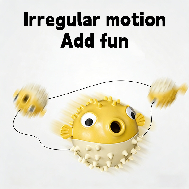 インタラクティブな跳ねる魚型おやつディスペンサー。犬用おもち - Dog Slow Feeder Puzzle Toy Interactive のレビューと価格