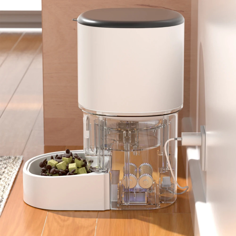 4L自動給餌器 WiFiスマートペットフィーダー 犬猫用 イ - Timed Cat Dog Food Dispenser 4L のレビューと価格