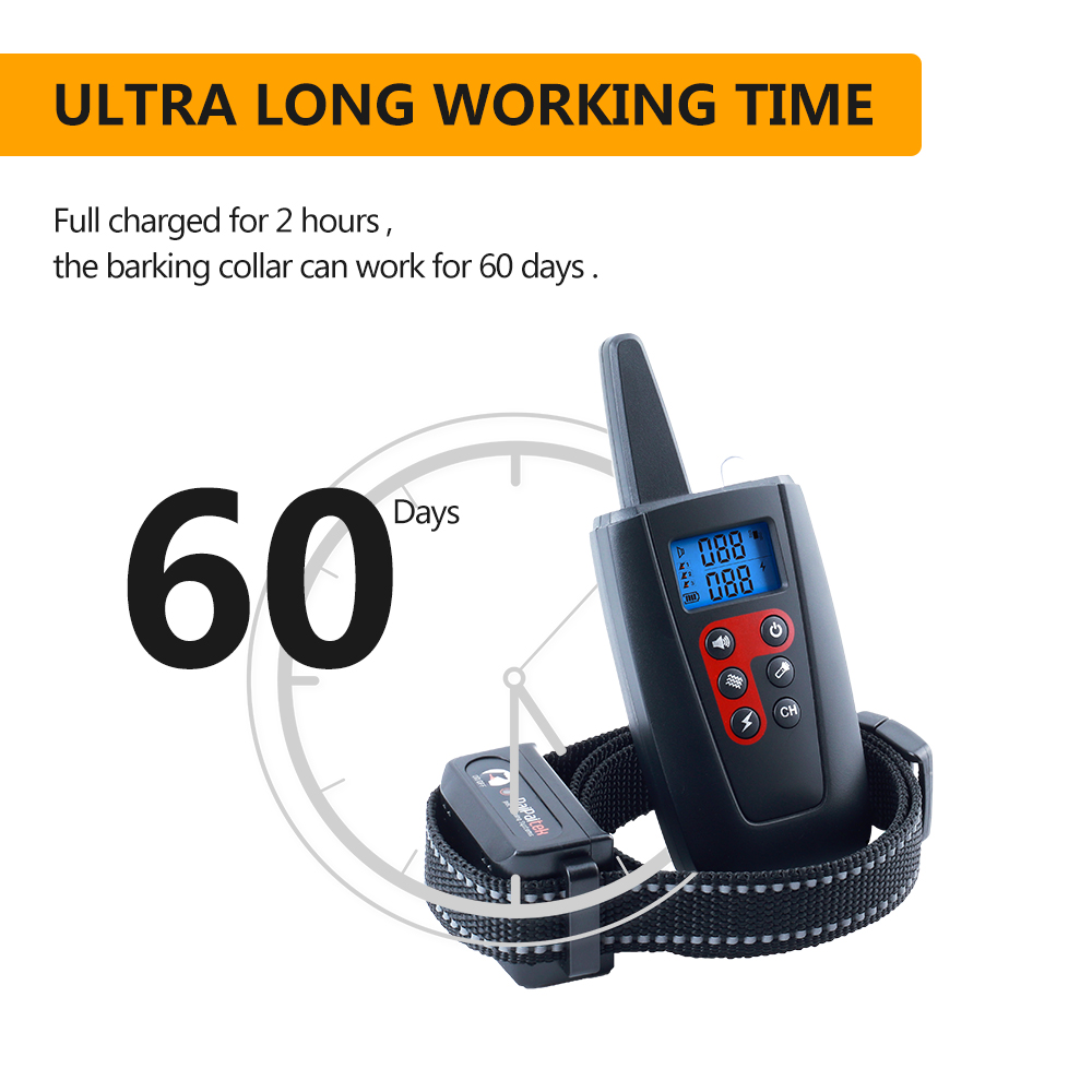 遠隔操作式ドッグトレーニング首輪。送信機1台、受信機2台、ビ - Dog Training Collar Remote 1000M Beep のレビューと価格