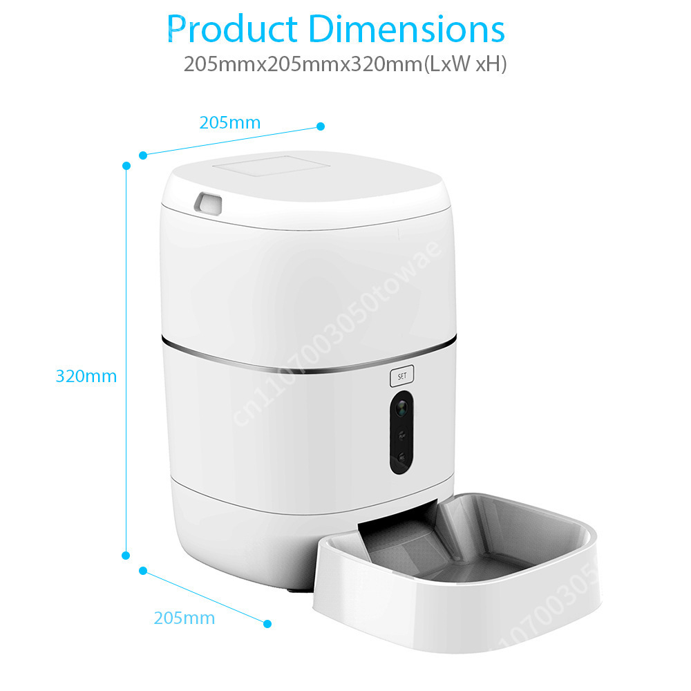 1080Pカメラ搭載TuyaスマートWiFi自動ペットフィー - Smart Pet Feeder Camera 1080P Wifi のレビューと価格