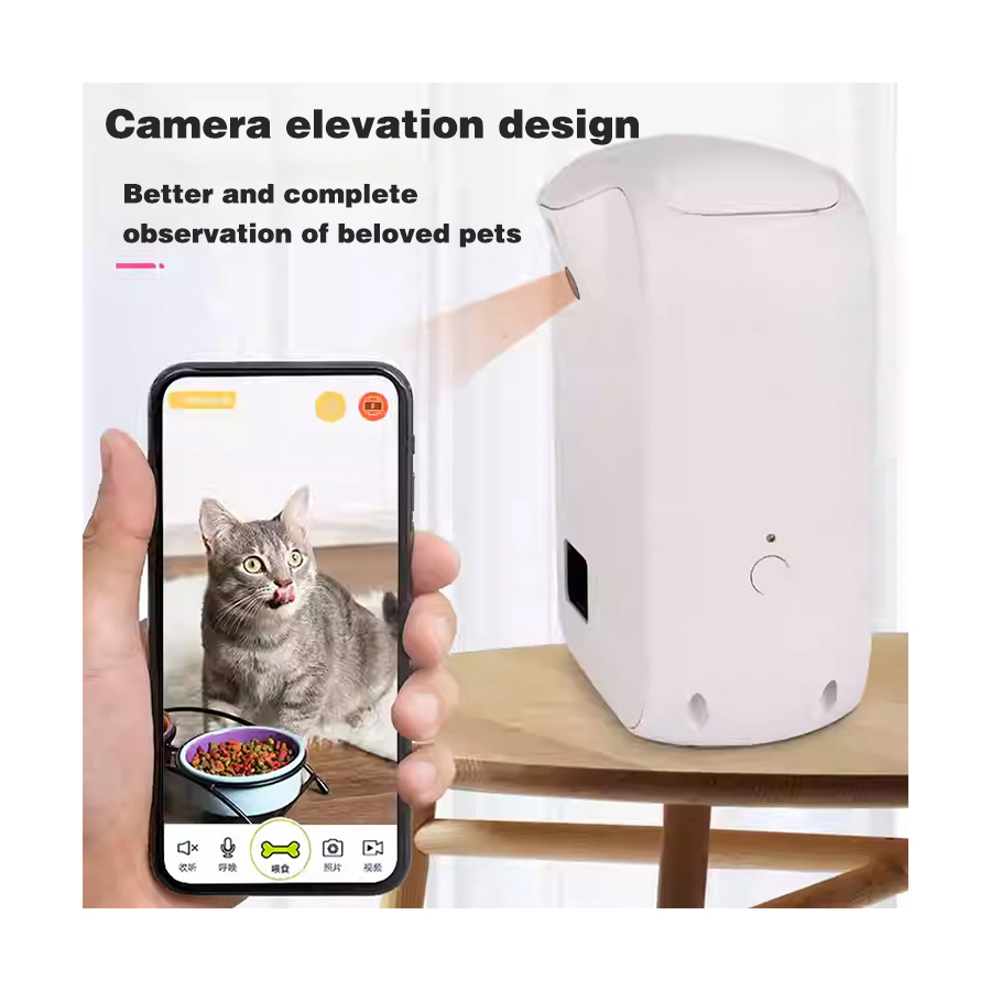 自動WiFi監視カメラ付きプロ仕様ペットフィーダー、WiFi - Pet Treat Dispenser Camera Interactive のレビューと価格