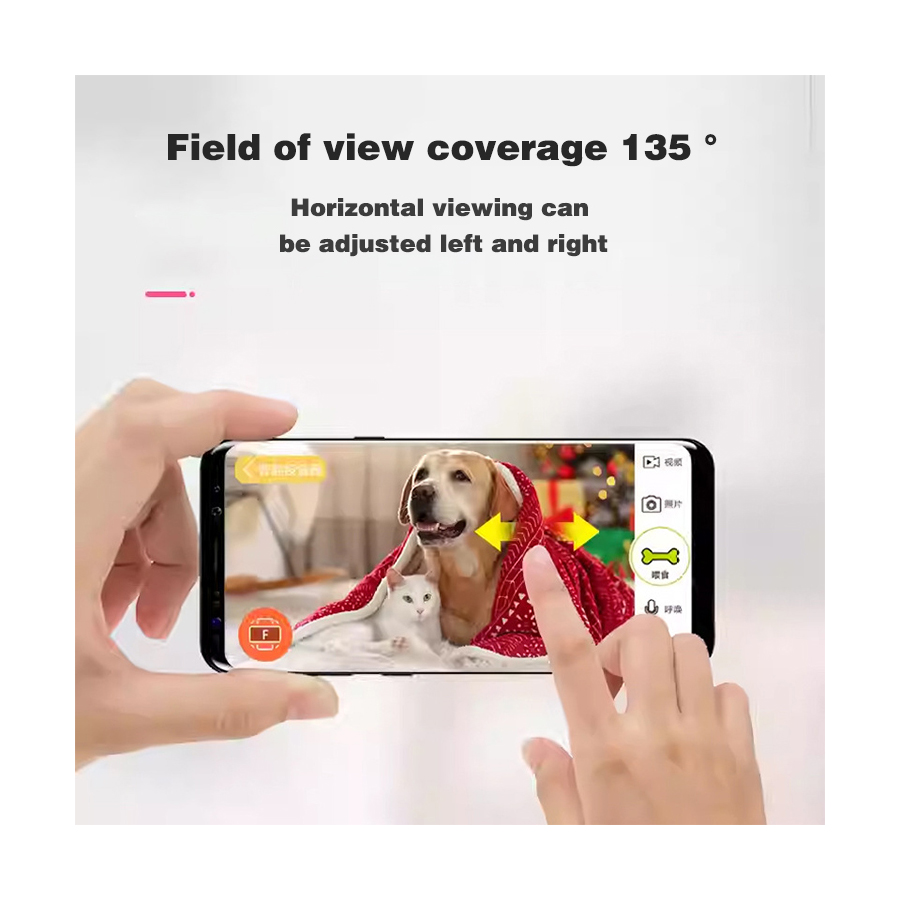 自動WiFi監視カメラ付きプロ仕様ペットフィーダー、WiFi - Pet Treat Dispenser Camera Interactive のレビューと価格