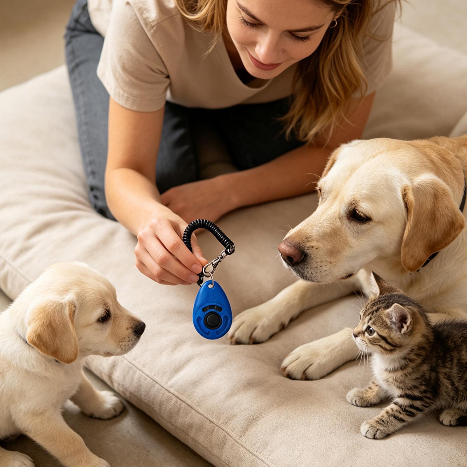 ペットトレーニングクリッカー ペットの行動矯正装置 リストス - Dog Clicker Training With Wrist Strap のレビューと価格
