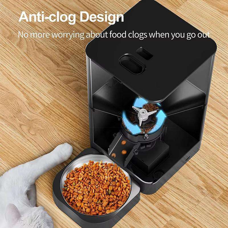 デュアルボウル6L自動給餌器 カメラ付きペットフードボウル  - Automatic Pet Feeder Dual Bowl Stainless のレビューと価格