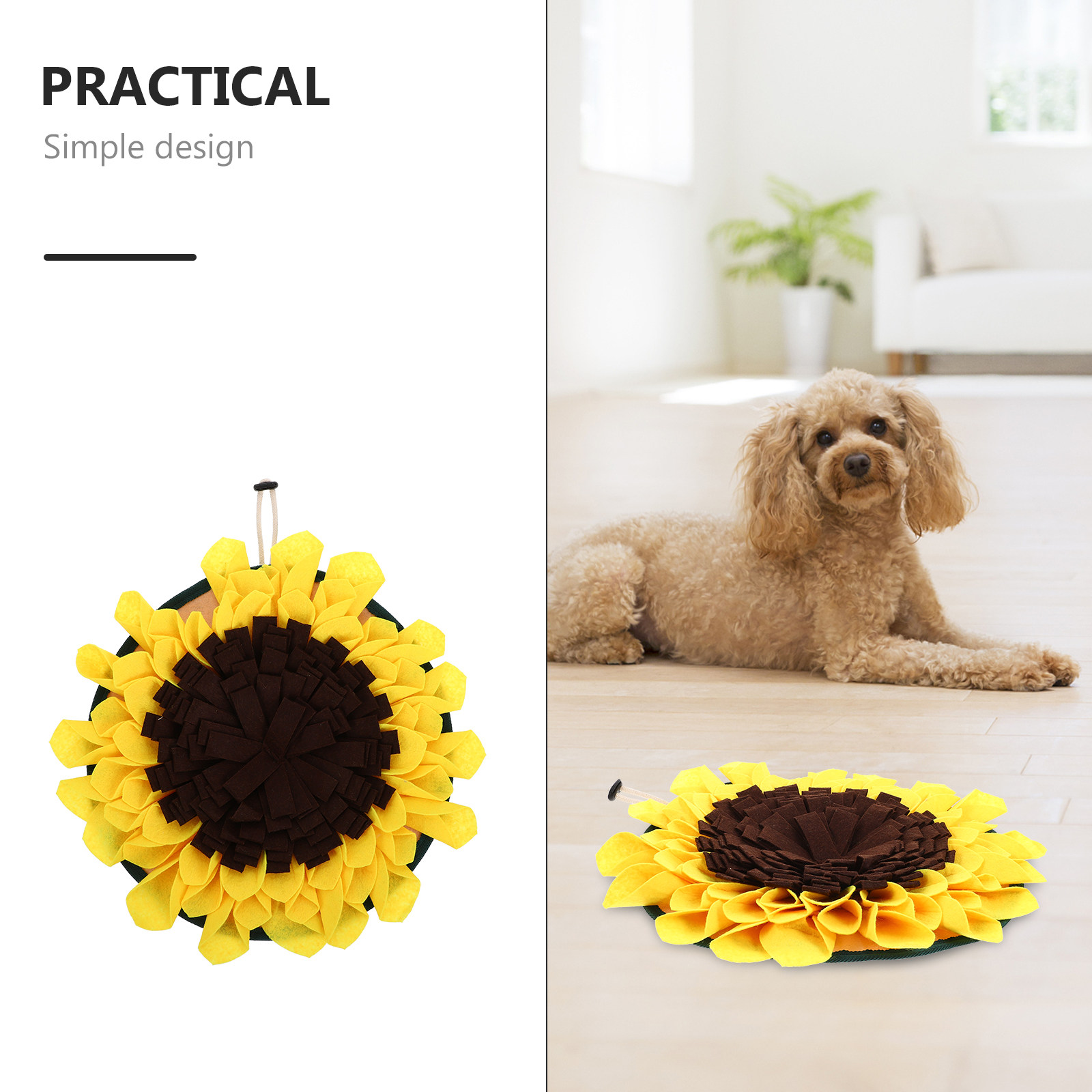 犬や猫のトレーニング用、嗅覚を刺激する、ゆっくりと食べさせる - Snuffle Mat For Dogs Foraging Mental のレビューと価格