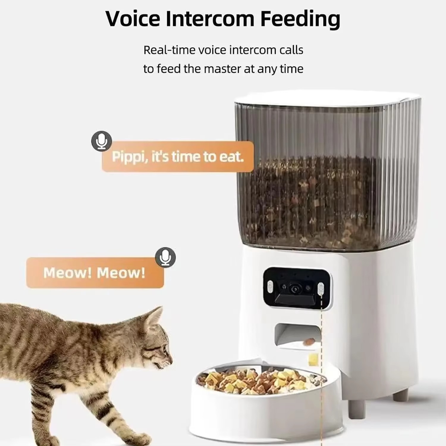 FurStar5L 自動猫用給餌器 1080Pカメラ付き、W - Smart Pet Feeder Camera 1080P Wifi のレビューと価格