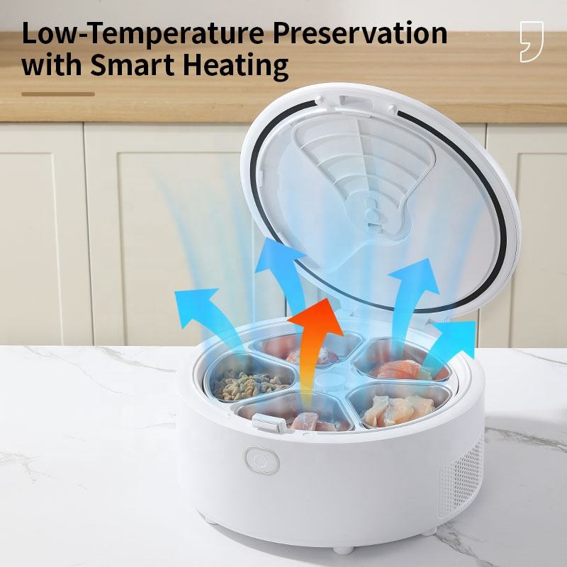 自動給餌器、ウェットフードディスペンサー、コードレスタイマー - Wet Food Automatic Pet Feeder Refrigerated のレビューと価格