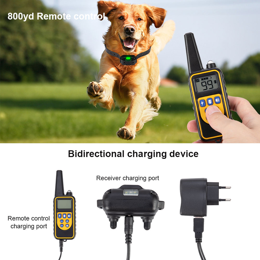 1000 メートル電気犬の訓練首輪リモコン抗吠え首輪防水ペッ - Dog Training Collar Remote 1000M Beep のレビューと価格