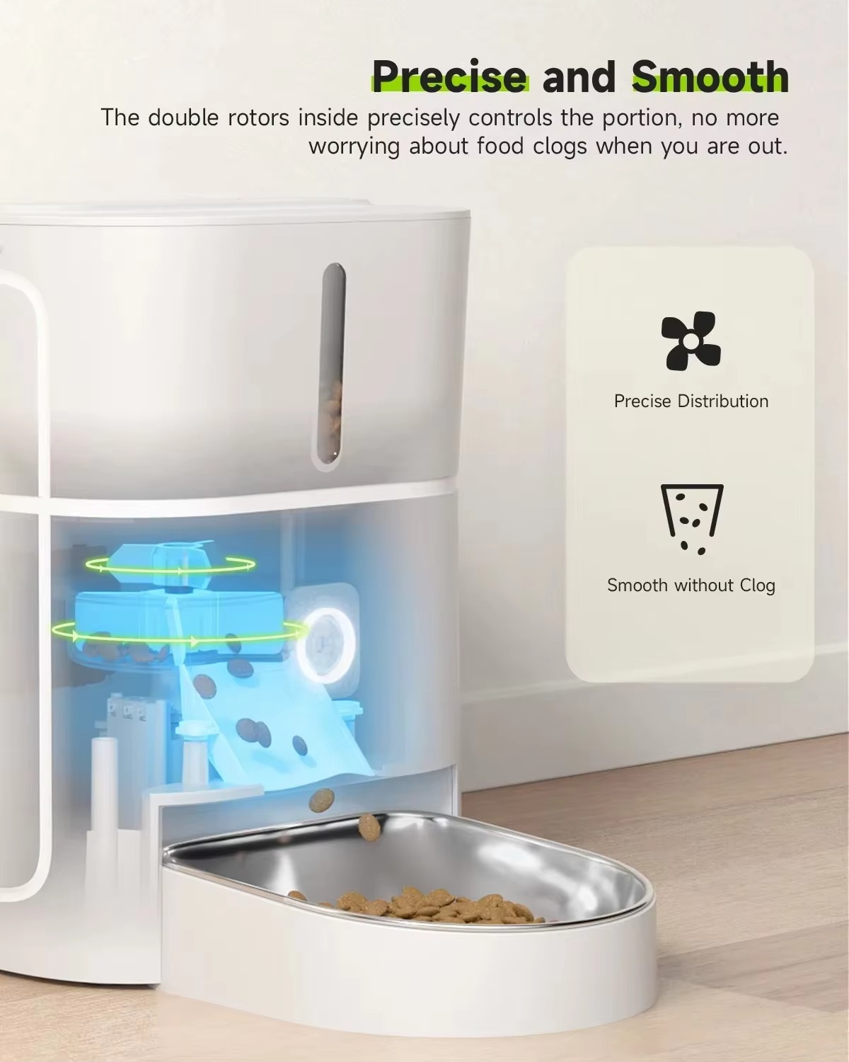 FurStarAPETDOLA 4L自動給餌器 ドライフード - Timed Cat Dog Food Dispenser 4L のレビューと価格