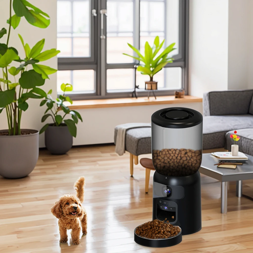 インテリジェントビジュアルWiFiペットモニタリングカメラH - Automatic Pet Feeder Dual Bowl Stainless のレビューと価格
