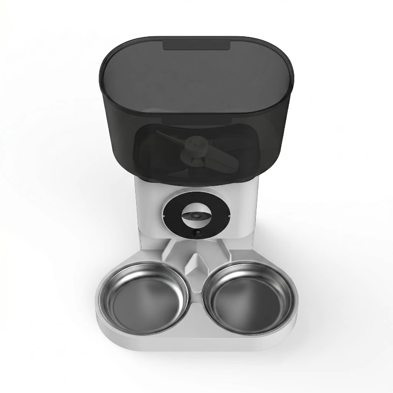 多色カスタムスマートペットフィーダー 7L 大容量 HDカメ - Automatic Pet Feeder Dual Bowl Stainless のレビューと価格