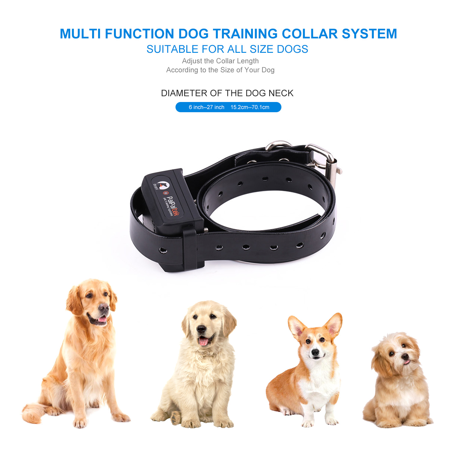 2-in-1ドッグトレーニング首輪。1000mの遠隔操作範囲 - Dog Training Collar Remote 1000M Beep のレビューと価格