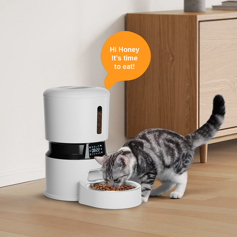 4Lスマートキャットフィーダー自動犬用フィーダー犬用ドライフ - Timed Cat Dog Food Dispenser 4L のレビューと価格