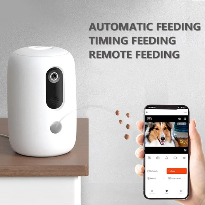 人気沸騰中！インタラクティブペットカメラおもちゃ、自動おやつ - Pet Treat Dispenser Camera Interactive のレビューと価格