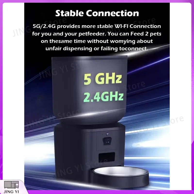 自動ペットフィーダー 1080P HDカメラ付き 5G Wi - Smart Pet Feeder Camera 1080P Wifi のレビューと価格