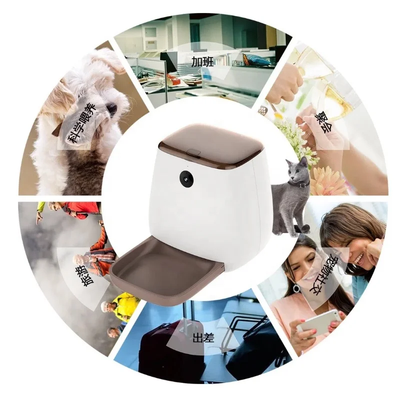 CANBOUN 4L WIFIスマートペットフィーダー TU - Smart Pet Feeder Camera 1080P Wifi のレビューと価格