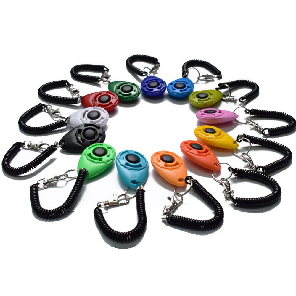 ペット製品ペット猫犬トレーニングクリッカープラスチック新しい - Dog Clicker Training With Wrist Strap のレビューと価格