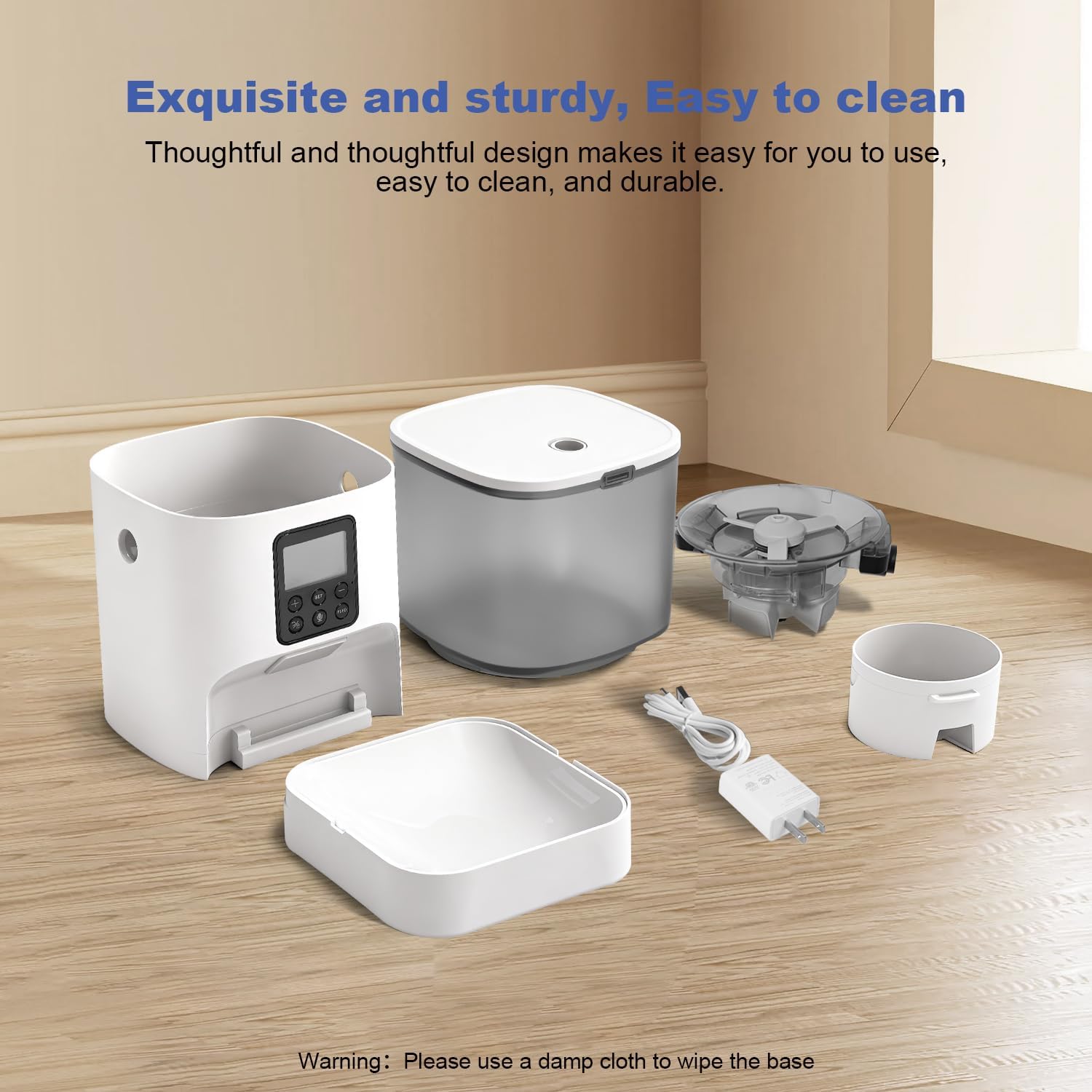 ANDOLL HOME 自動給餌器、4L容量、タイマー機能付 - Timed Cat Dog Food Dispenser 4L のレビューと価格