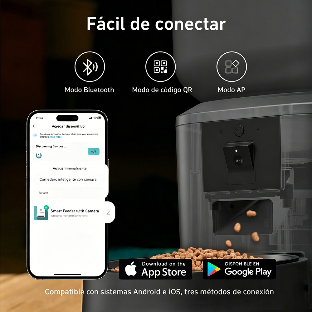 ニティアーズ 8L 自動給餌器 1080pカメラ搭載 5G  - Smart Pet Feeder Camera 1080P Wifi のレビューと価格