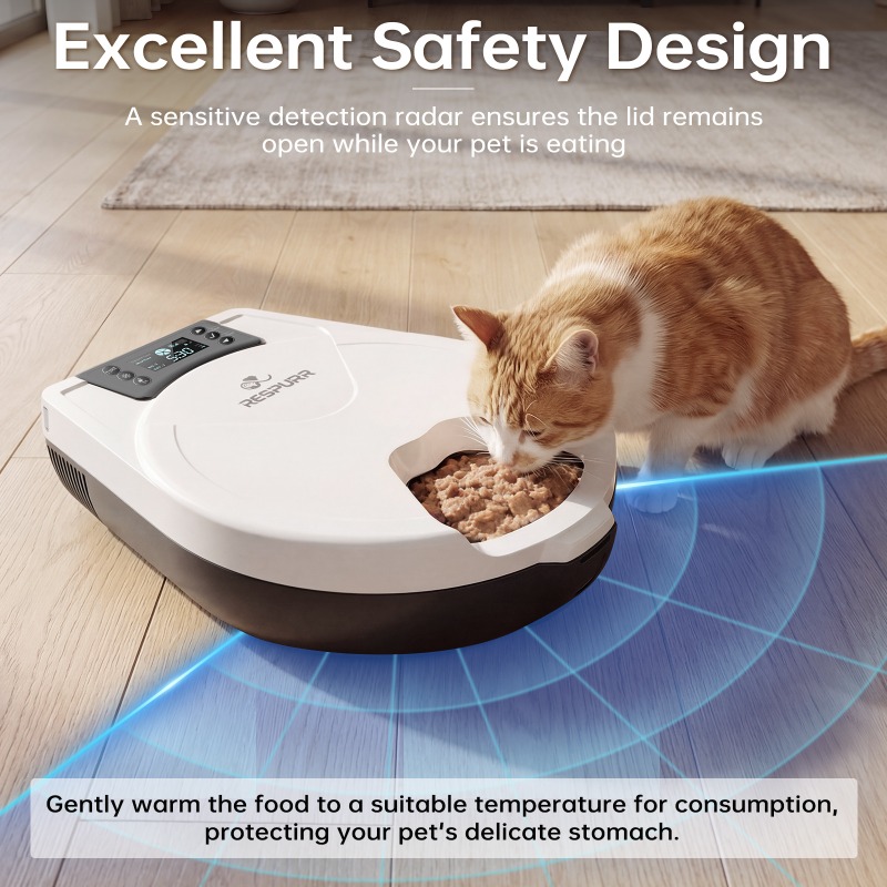 保温機能付きペット用自動給餌器。タイマー設定可能。猫用、犬用 - Wet Food Automatic Pet Feeder Refrigerated のレビューと価格