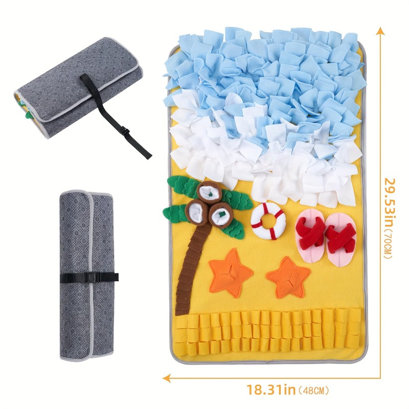 犬用スナッフルマット インタラクティブ犬のおもちゃ オーシャ - Snuffle Mat For Dogs Foraging Mental のレビューと価格