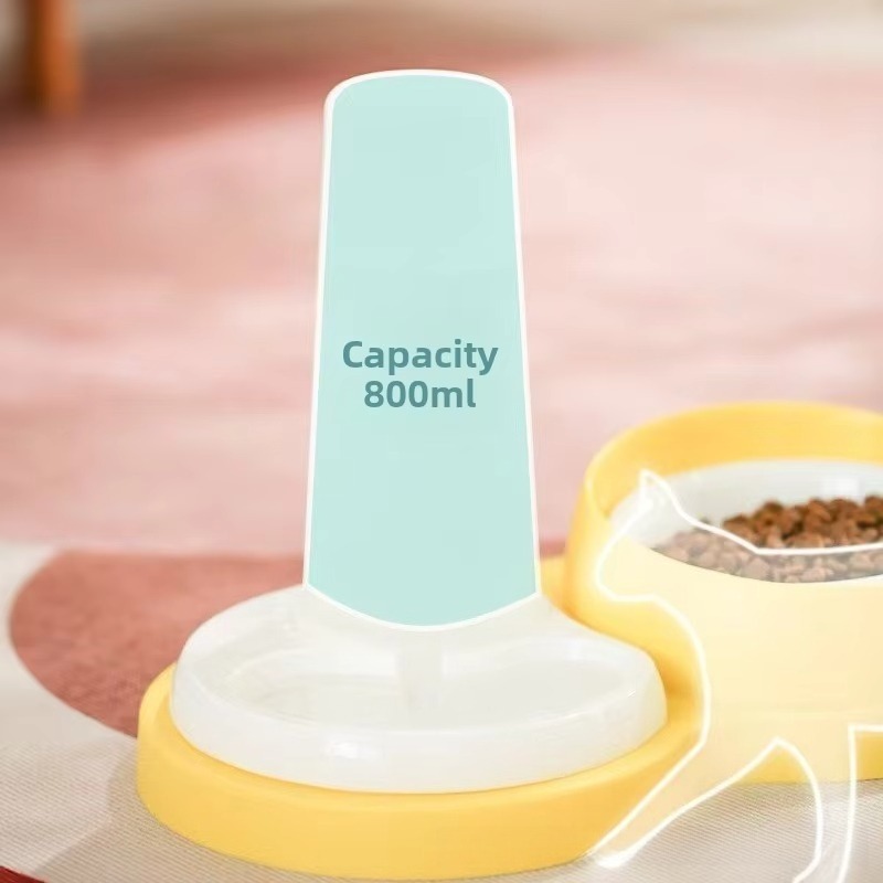 犬猫兼用 セラミック＆ステンレス製 自動ネック保護 転倒防止 - Automatic Pet Feeder Dual Bowl Stainless のレビューと価格