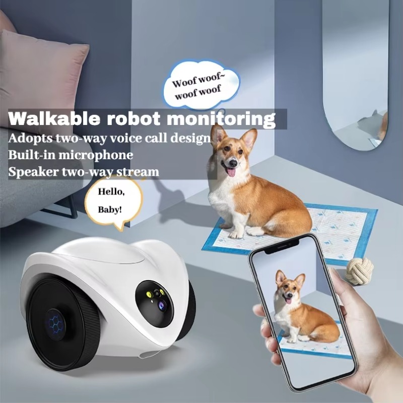 カスタムスマートペットロボットレーザーおもちゃカメラインタラ - Pet Treat Dispenser Camera Interactive のレビューと価格
