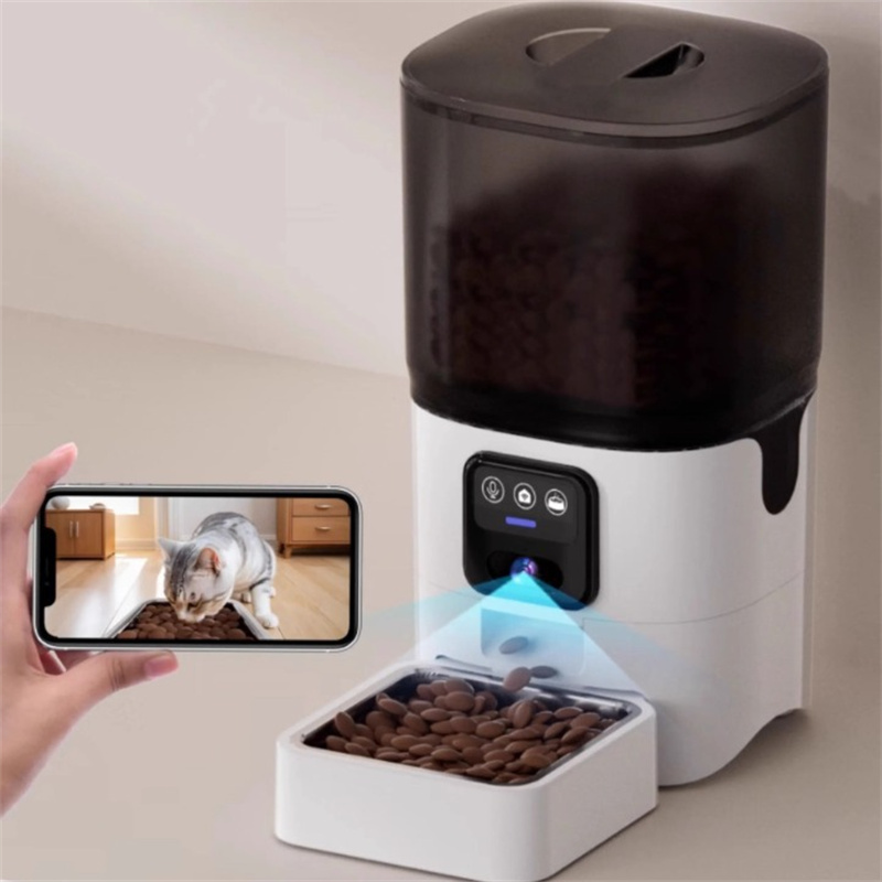 4L防水スマートペットフィーダーWiFiカメラ搭載、デュアル - Timed Cat Dog Food Dispenser 4L のレビューと価格