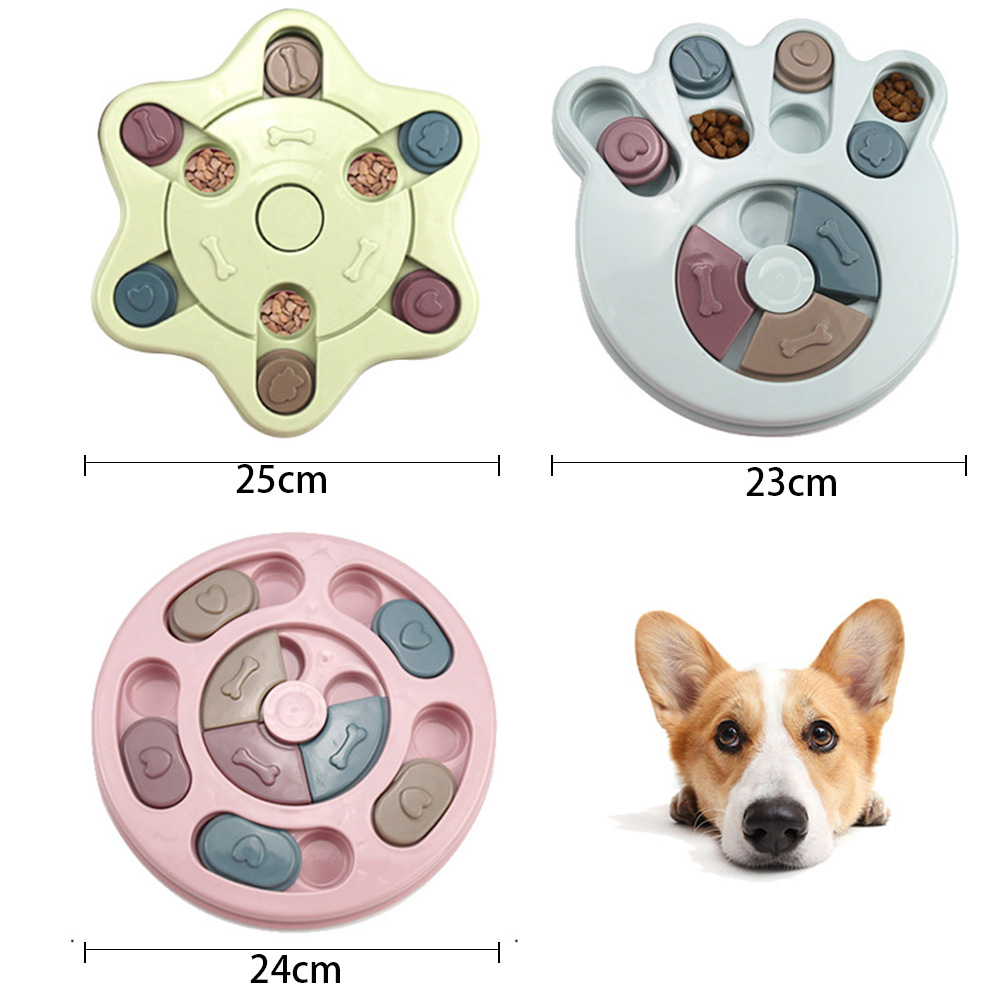 犬用のインタラクティブな回転式ターンテーブル,おもちゃのフー - Dog Slow Feeder Puzzle Toy Interactive のレビューと価格