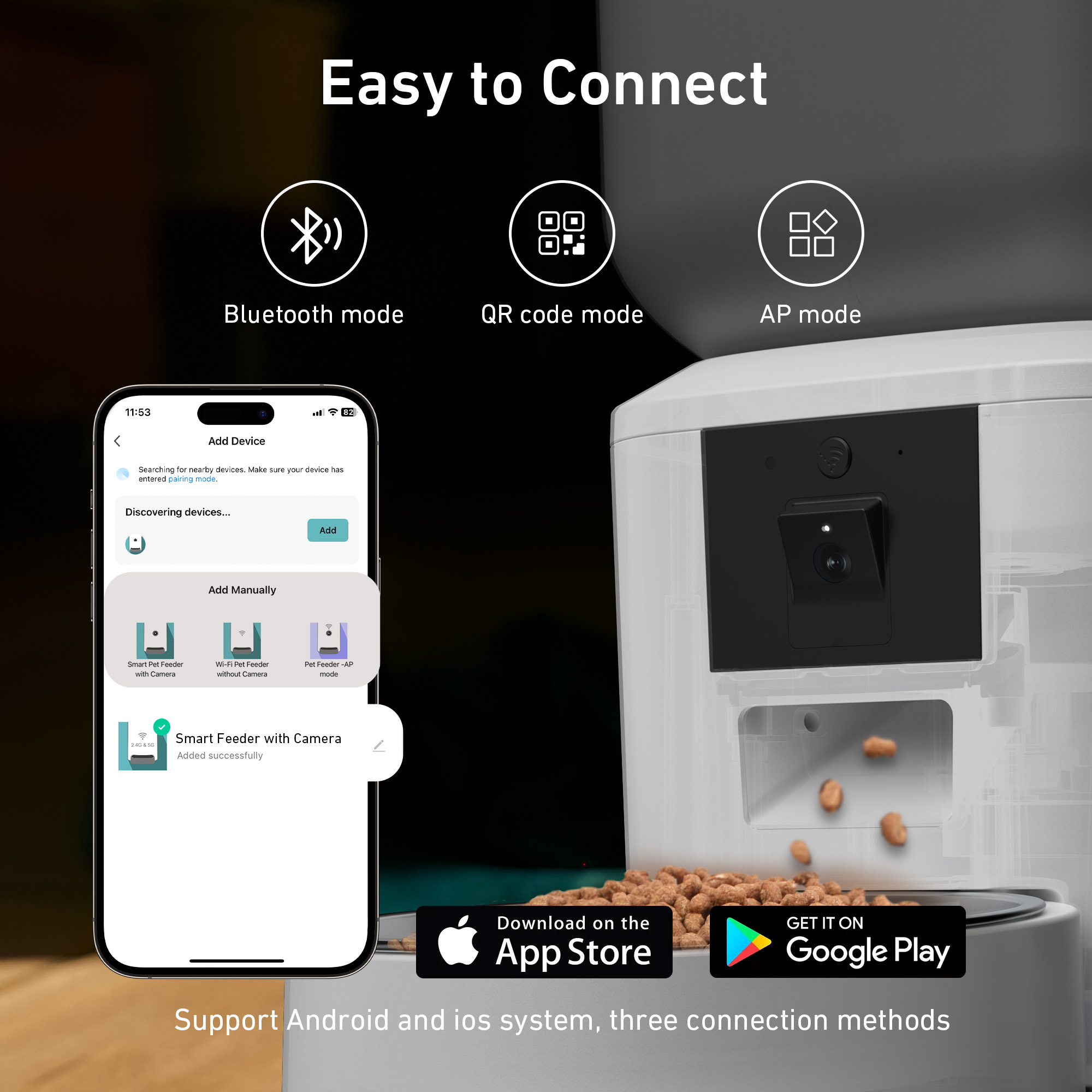 270オンス自動猫フィーダー1080pカメラビデオ5G Wi - Smart Pet Feeder Camera 1080P Wifi のレビューと価格