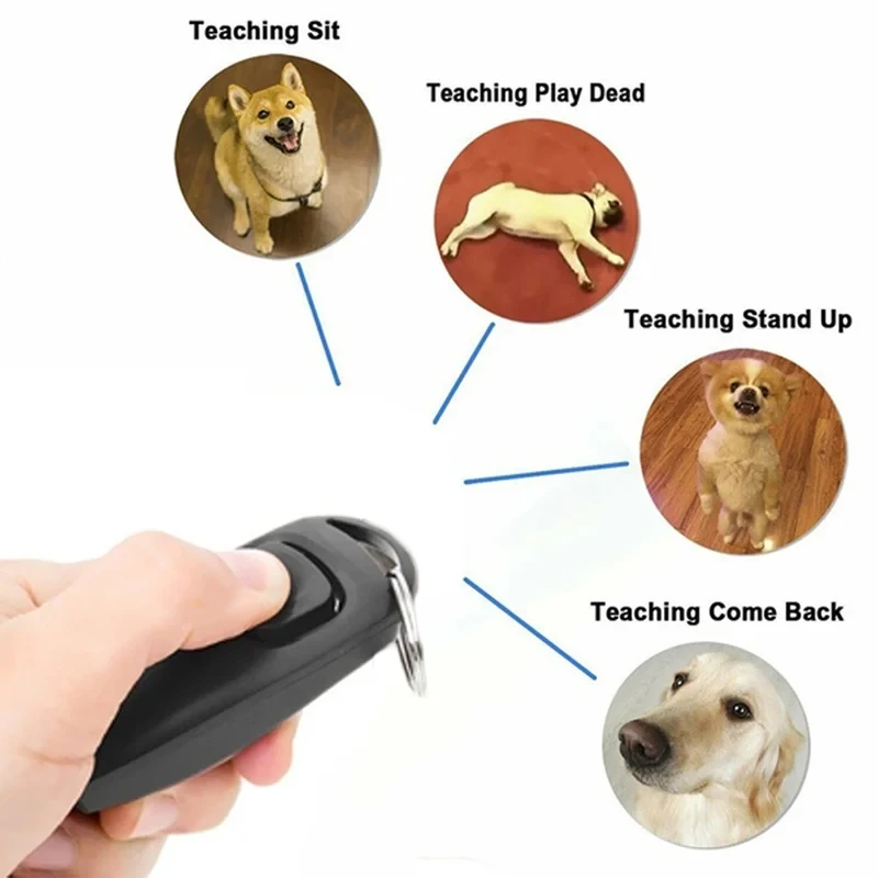 ペット犬のトレーニングクリッカートレーナーエイドガイド、リス - Dog Clicker Training With Wrist Strap のレビューと価格