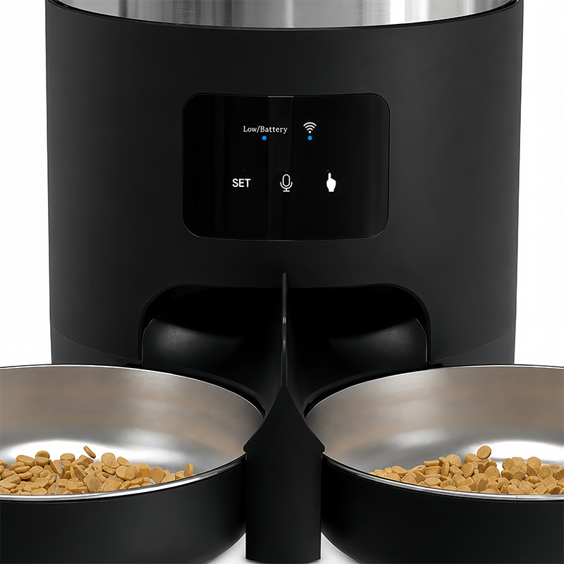 スマート自動給餌器、デュアルボウル、304ステンレス製、Wi - Automatic Pet Feeder Dual Bowl Stainless のレビューと価格
