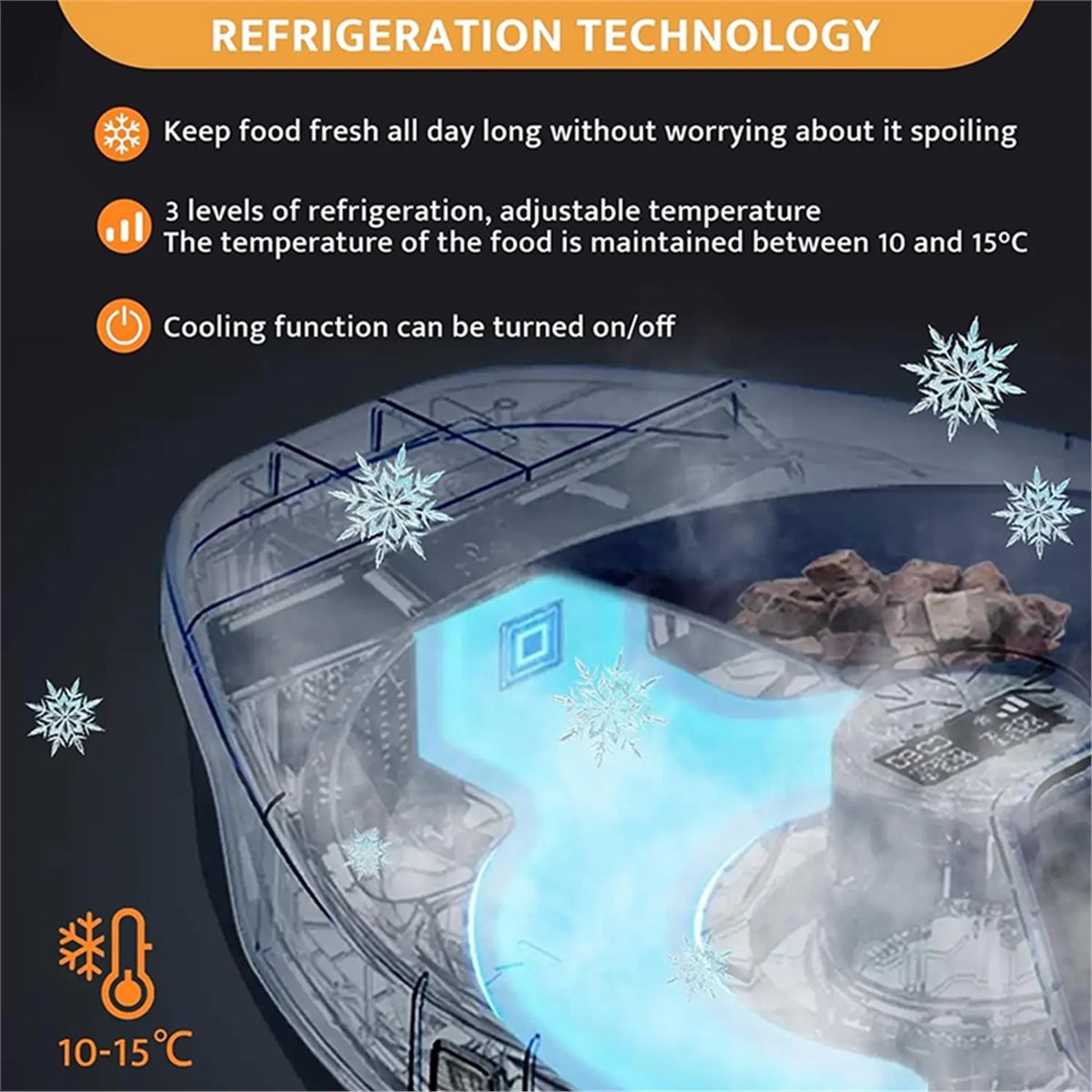 BHBL自動ペットフィーダー（ウェットフード用）、冷却機能付 - Wet Food Automatic Pet Feeder Refrigerated のレビューと価格