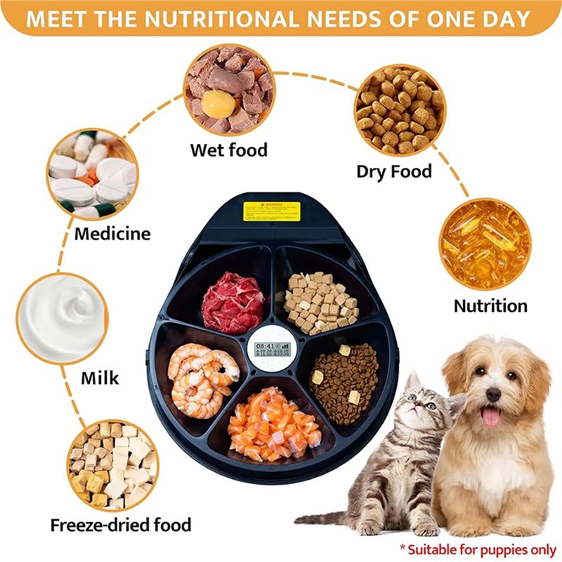 ABKS-自動ペットフィーダー（ウェットフード用）冷却半導体 - Wet Food Automatic Pet Feeder Refrigerated のレビューと価格