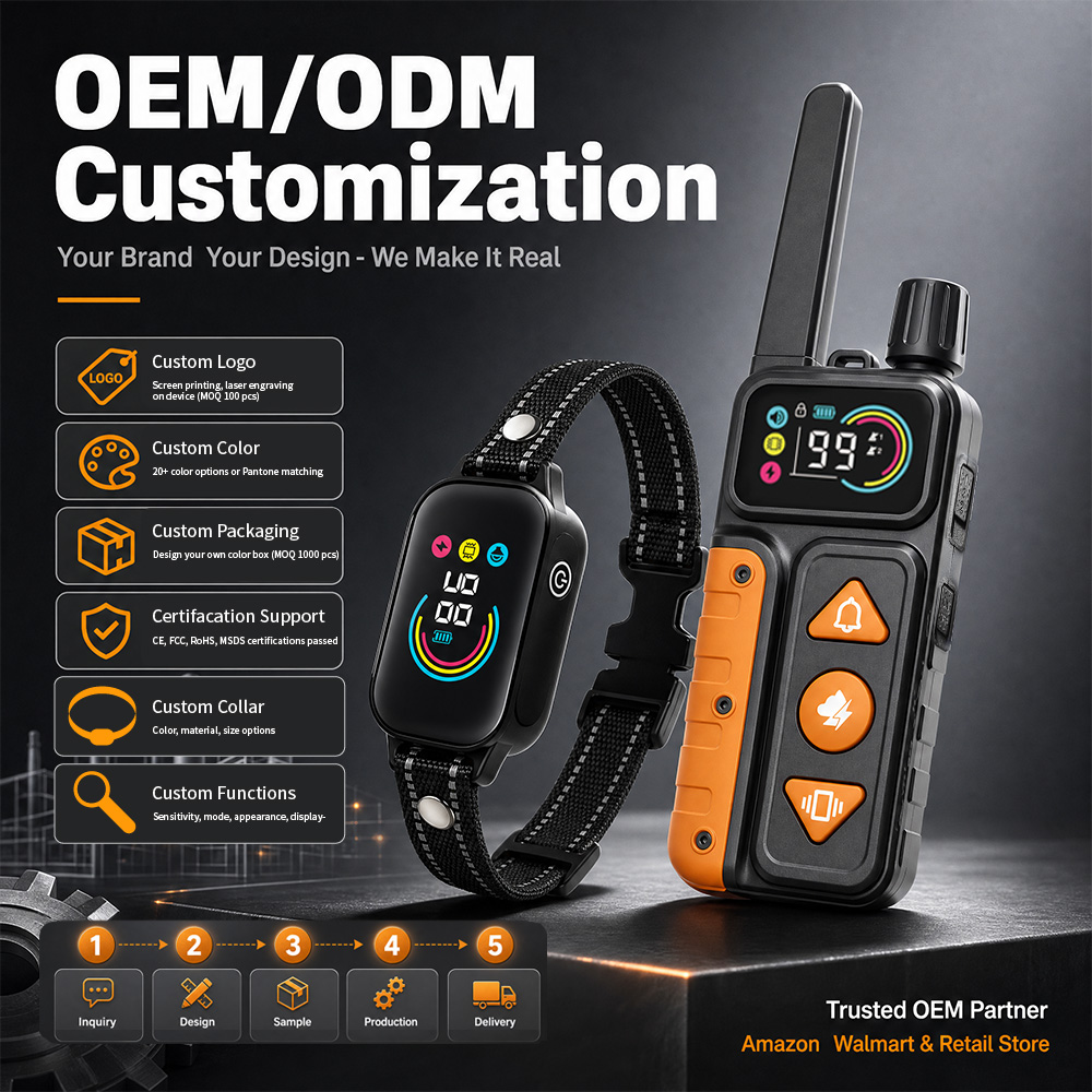 1000mの範囲で使用可能な、2匹の犬に対応した充電式リモコ - Dog Training Collar Remote 1000M Beep のレビューと価格