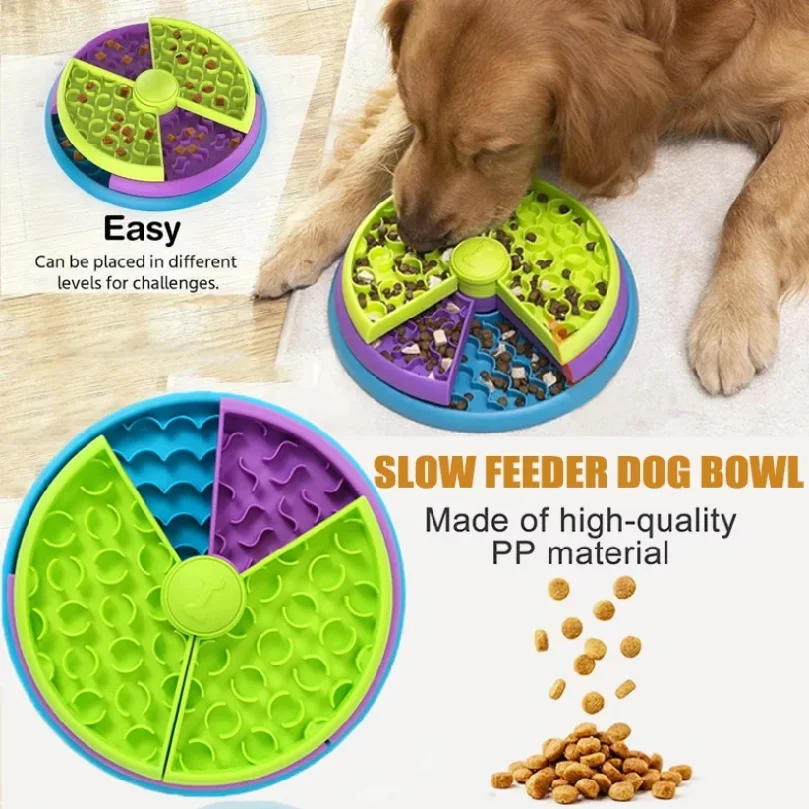 パズル型スローフィーダーボウル、インタラクティブな知育玩具、 - Dog Slow Feeder Puzzle Toy Interactive のレビューと価格