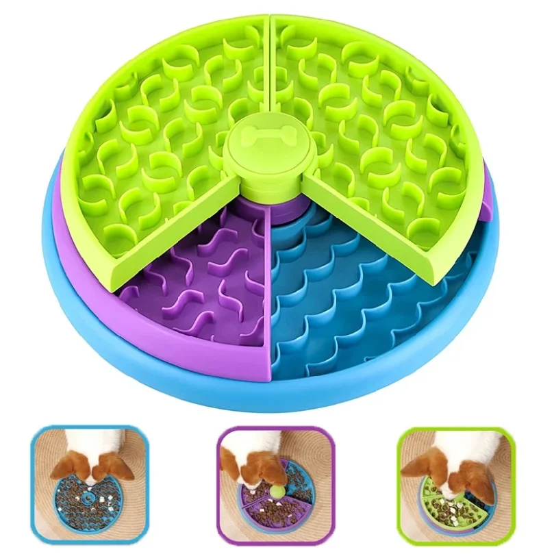 パズル型スローフィーダーボウル、インタラクティブな知育玩具、 - Dog Slow Feeder Puzzle Toy Interactive のレビューと価格
