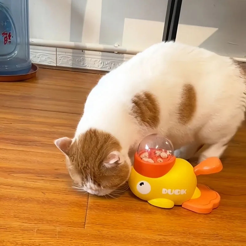 黄色いアヒル型インタラクティブ猫用おやつディスペンサー、耐久 - Dog Slow Feeder Puzzle Toy Interactive のレビューと価格