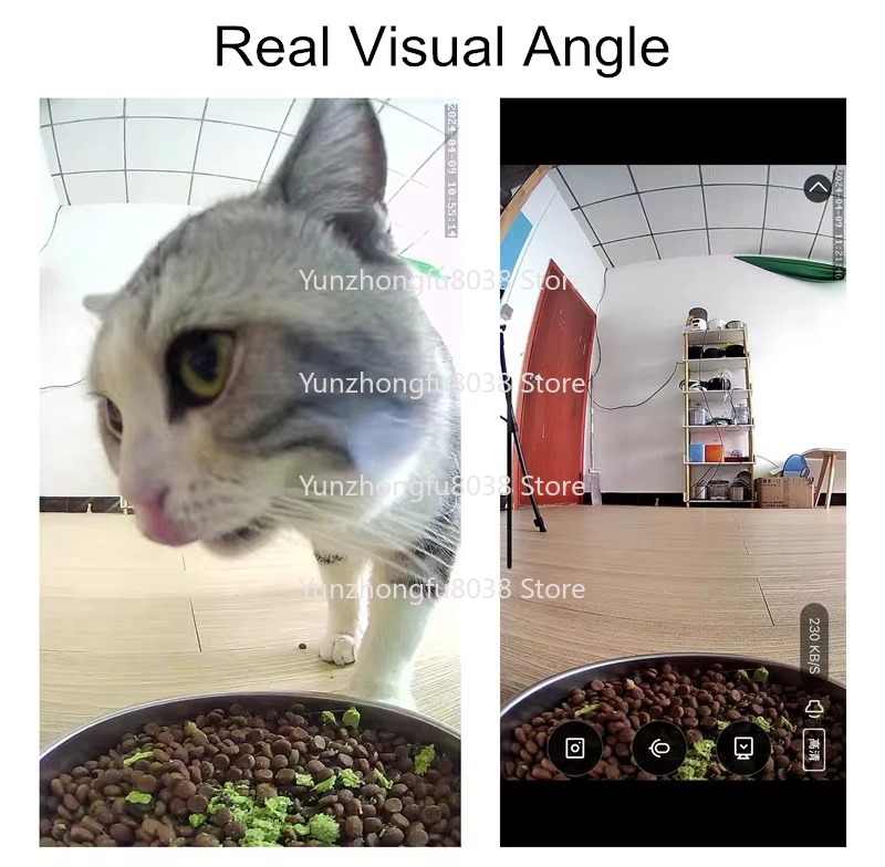 ペットフィーダー 自動給餌器 WiFi モバイルアプリ遠隔操 - Smart Pet Feeder Camera 1080P Wifi のレビューと価格
