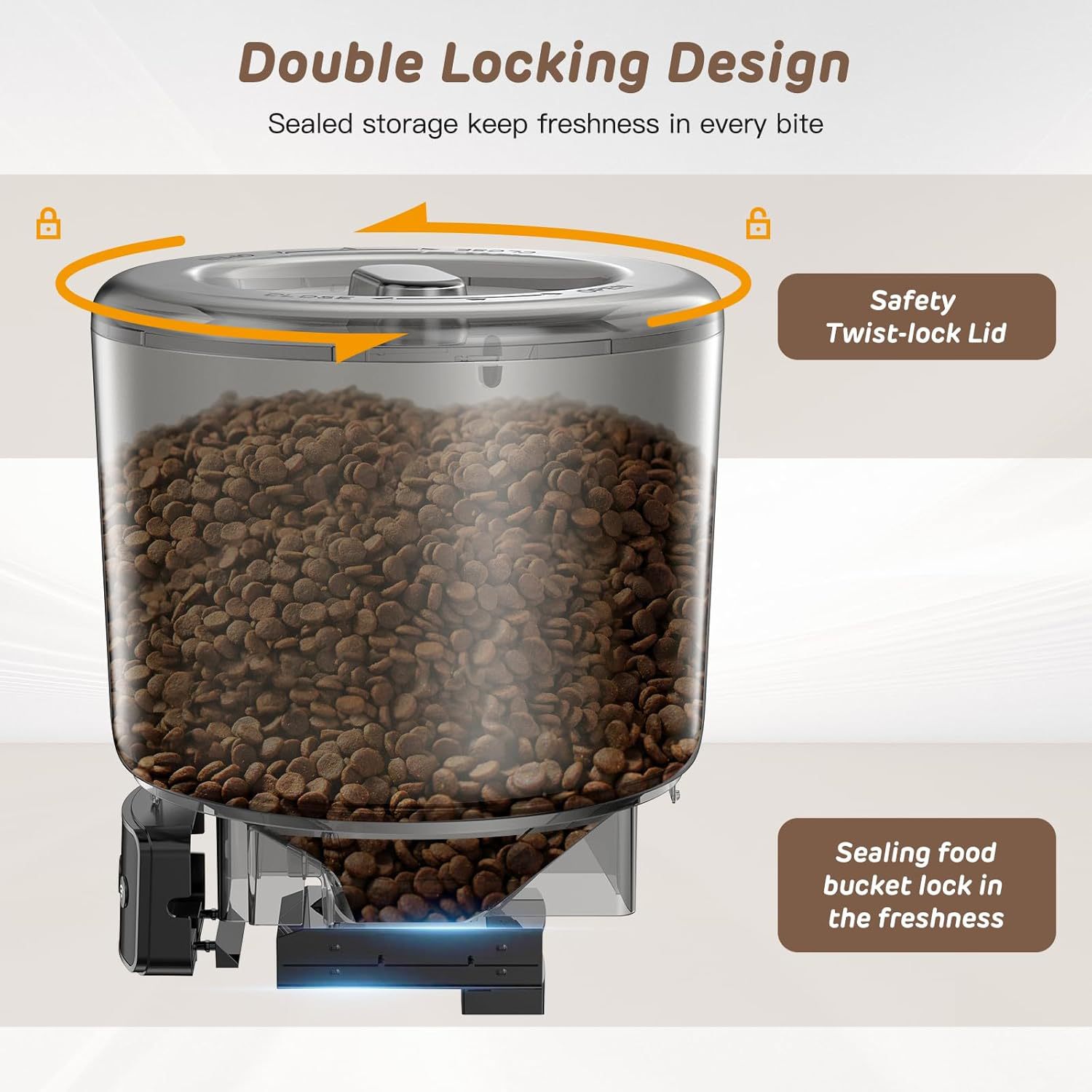 4L スマートWi-Fi対応ペットフィーダー。アプリで操作で - Timed Cat Dog Food Dispenser 4L のレビューと価格