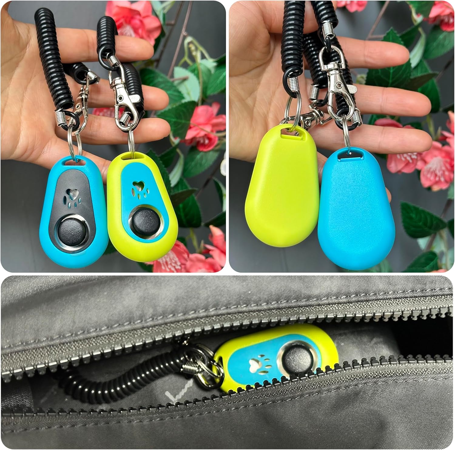 犬の訓練用クリッカー ペット猫用プラスチック製 新品 犬用ク - Dog Clicker Training With Wrist Strap のレビューと価格
