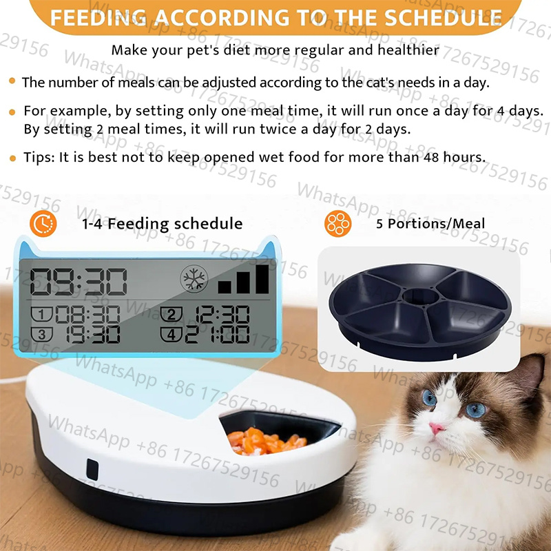 Voford自動ペットフィーダー（ウェットフード用、冷却機能 - Wet Food Automatic Pet Feeder Refrigerated のレビューと価格