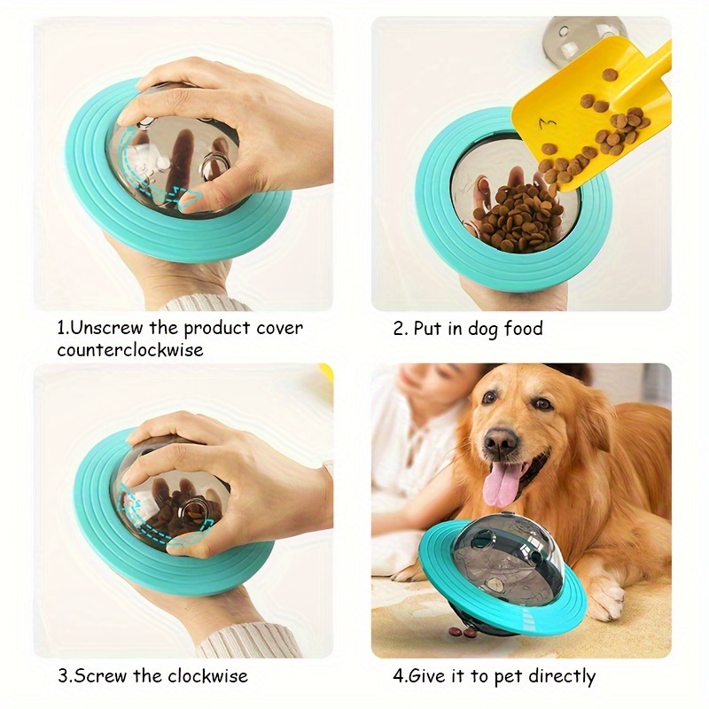 犬用おもちゃ スローフィーダー、おやつディスペンサー、UFO - Dog Slow Feeder Puzzle Toy Interactive のレビューと価格