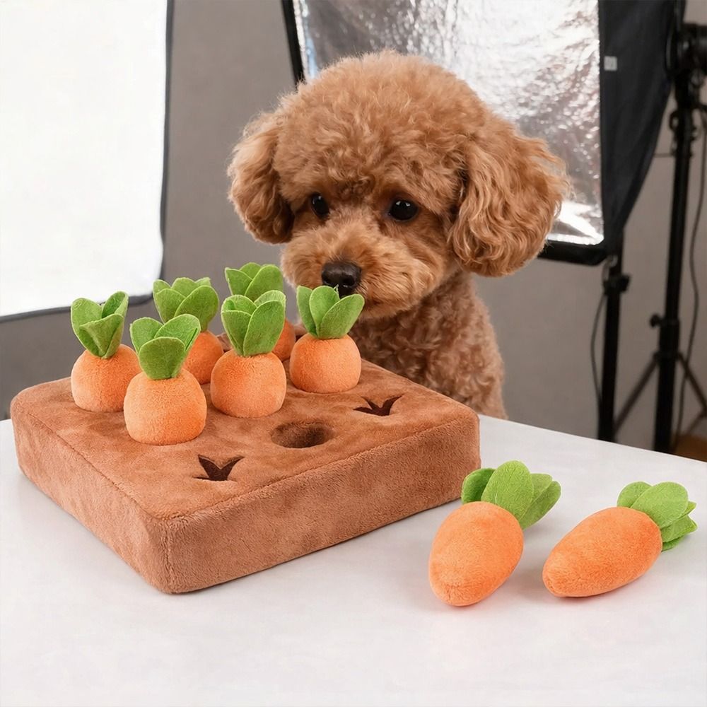 ストレス解消に役立つ、取り外し可能な人参が入ったおもちゃマッ - Snuffle Mat For Dogs Foraging Mental のレビューと価格