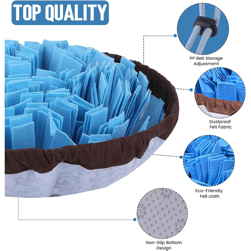 犬用スナッフルマット 調節可能なインタラクティブパズルおもち - Snuffle Mat For Dogs Foraging Mental のレビューと価格