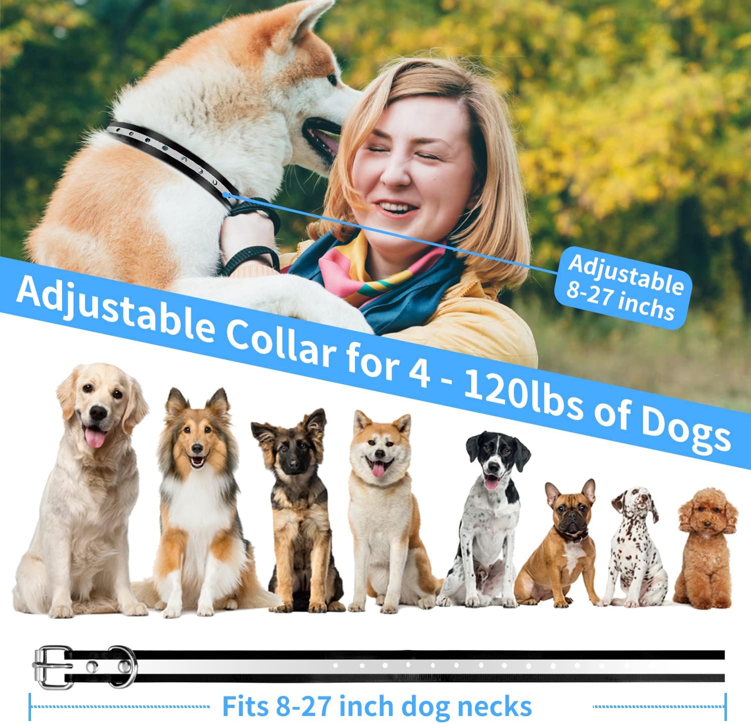 衝撃なしリモートドッグトレーニング首輪、ビープ音・振動機能付 - Dog Training Collar Remote 1000M Beep のレビューと価格